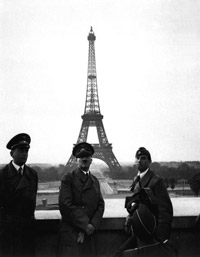 Hitler at the Eifel Tower in Paris