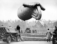 A barrage balloon site in Liverpool